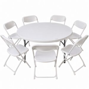 60” round table /8 chair set